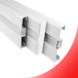 C02 LED Profil Alu Sockelleiste Fußbodenleiste weiss LED-Streifen-Strip - Bild 1 von 45