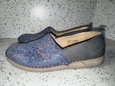 Josef Seibel Sofie Women Blue Floral Flats Slip On Shoes US 8-8.5 - Image 1 of 4