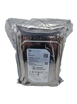 Seagate BarraCuda 2TB 3.5" SATA DRIVE  ST2000DM008 (RECERTIFIED) *SEALED* (READ) - Image 1 of 2