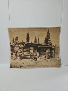 Antique Print-Albumen Silver-Miller's Cabin Head Quartz Creek William H Jackson - Picture 1 of 24