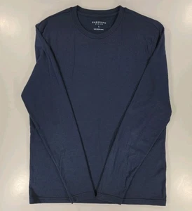 Unbound Merino Shirt Mens Large Blue Long Sleeve 100% Wool Baselayer Hiking - Picture 1 of 10