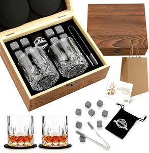 Exreizst Whisiskey- Whiskey Set Geschenk -Whiskey Geschenke Für Männer-Whiskygla - Bild 1 von 12