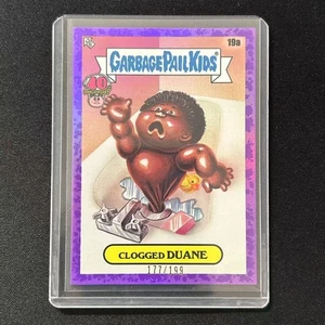 💎2025 TOPPS GARBAGE PAIL KIDS 40th ANNIVERSARY PURPLE 19A CLOGGED DUANE /199 - Picture 1 of 1
