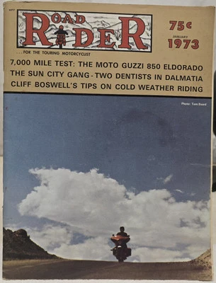 1973 Road Rider Motorcycle Magazine 64 pgs GUC Foto 1 de 4