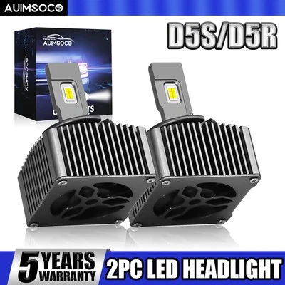 For Audi SQ5 Sportback 2021 2023 2024 2x D5S LED Headlight Bulb 100W 6000K White - Image 1 of 4