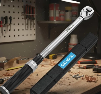 Clé Dynamométrique Numérique Torsion 1/2" 50-350 Nm Réglable Auto cliquet camion - Photo 1/4