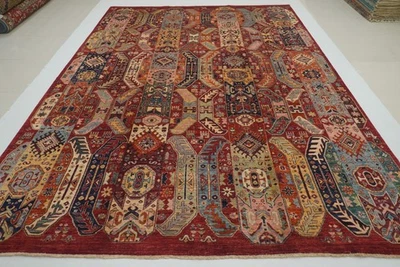 9 x 12 ft Red Samarkand Afghan Hand Knotted Oriental Area Rug - Image 1 of 4