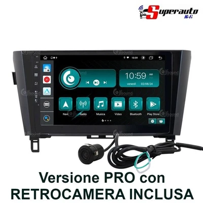 Jfsound JF-031NX-X9C PRO autoradio car tablet 10" fit NISSAN QASHQAI 14-20 - Immagine 1 di 4