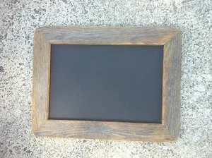 A4 Oiled Recycled Timber Chalkboard, Old Skool Retro Blackboard, - Picture 1 of 6