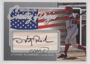 2011 ITG Heroes and Prospects Silver /40 D'Vontrey Richardson #COO-DR Auto