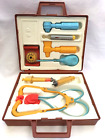 Fisher Price Medical Kit # 936, Brown Case + Extra Shot, Vintage 1977,  USA