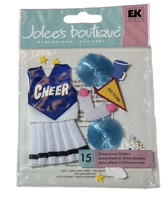 Jolee's Boutique Cheerleading 3d Dimensional Stickers Cute