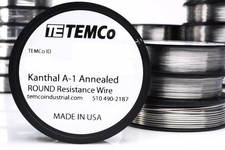 TEMCo Flat Ribbon Kanthal A1 Wire 0.6mm x 0.1mm 1000 Ft Resistance A-1