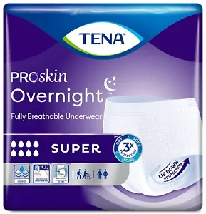 TENA ProSkin Overnight Super Protective Incontinence Underwear, Heavy - Picture 1 of 8