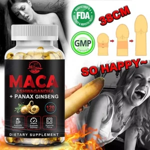 #1 BEST-MALE ENLARGER THICKER LONGER BIGGER 3" GROWTH ENLARGEMENT 120 CAPSULES - Picture 1 of 9