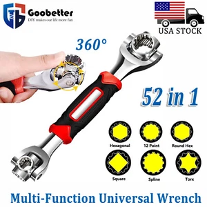 Chiave Universale 52 in 1 Multifunzione Presa Tigre Tenditori Utensili Regolabili - Foto 1 di 12