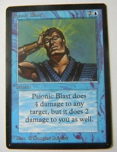 PSIONIC BLAST : MTG : BETA : 1993  : NEAR MINT : SEE PHOTO'S : RARE - Picture 1 of 11