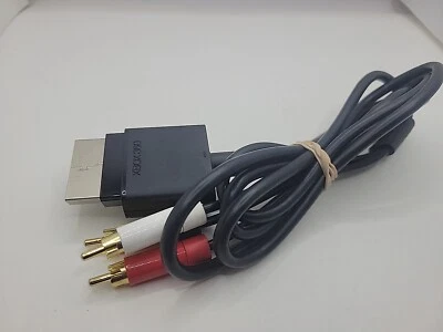 OEM Official XBOX 360 Composite AV Cable Cord Microsoft Video/audio.  - Image 1 of 4