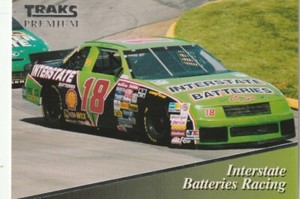 FREE SHIPPING-MINT-1994 Traks Premium Racing #108 Interstate Batteries