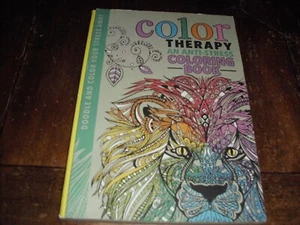 COLOR THERAPY ANTI-STRESS COLORING BOOK HARDBACK EDITION 1 PG. BARELY USED - Picture 1 of 24