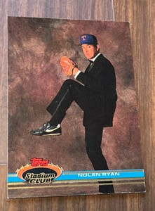 1991 Topps Stadium Club # 200 - Nolan Ryan TUX Texas Rangers MLB HOF’er