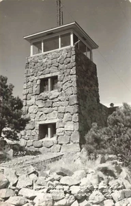 Postcard RPPC Lookout Tower Mount Coolidge Black Hills South Dakota SD 1968 - Picture 1 of 2