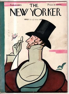 1945 New Yorker February 17 - Eustis predicts the war will end this year - Irvin - Picture 1 of 1