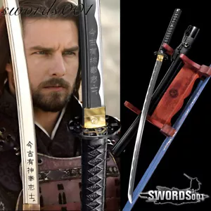 LAST SAMURAI MOVIE HANDMADE JAPANESE HIGH CARBON STEEL BLADE KATANA SWORD SHARP - Picture 1 of 14