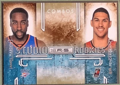 2009-10 Panini Combos Rookie And Stars James Harden/Jeff Pendergraph /500 - Image 1 of 3