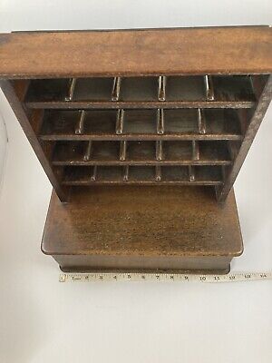 Victorian Apprentice Miniature Oak Display Dresser With Mirrored Back • 135£