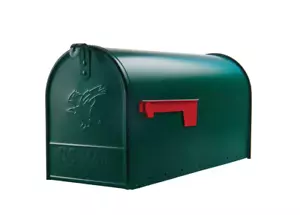 Gibraltar Mailboxes Elite Galvanized Steel Post Mounted Hartford Green Large - Picture 1 of 4