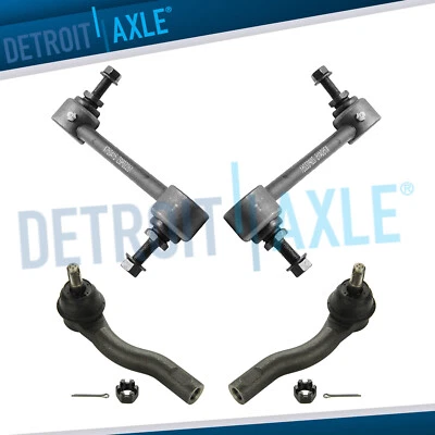 Front Outer Tie Rods + Sway Bar Links for 2011 2012 Ford Fusion Lincoln MKZ 3.5L - Image 1 of 4
