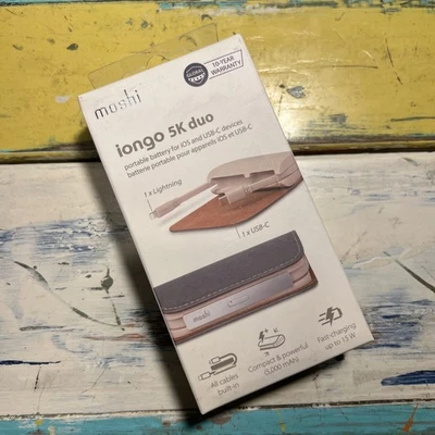 Batería portátil Moshi IonBank 5K con conector Lightning certificado MFi Foto 1 de 4