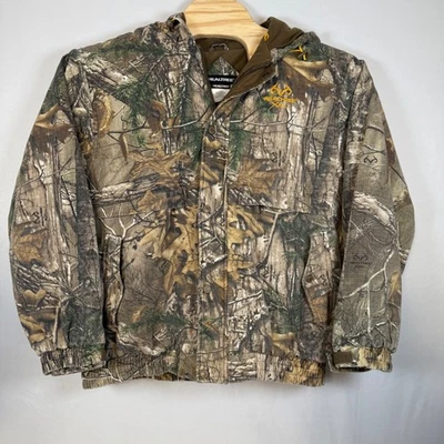 Realtree Xtra Camo Hunting Jacket Outdoor Coat Full Zip Hooded Mens XL (46-48) - Image 1 of 4