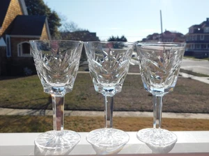 3 WATERFORD ASHLING WINE GLASSES - Picture 1 of 3