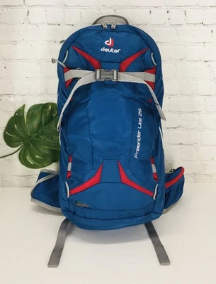deuter Freerider Lie 25 Hiking Backpacking Daypack Camping Framed Unisex Blue - Image 1 of 4