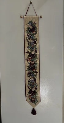 "Campana tapiz tejido decorativo decoración de frutas 42"" Jubileo hecho en EE. UU." Foto 1 de 4