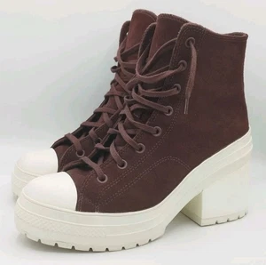 Unisex Converse Chuck 70 De Luxe Eternal Earth Suede Heel High Top Shoes UK 10 - Picture 1 of 12