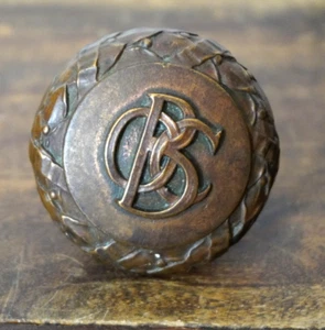 Antique Old Colony Building Chicago Monogrammed Doorknob - Free Shipping - Picture 1 of 10