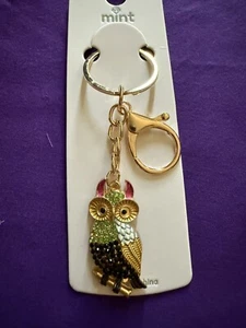 Mint Multi Color Owl Keychain/Purse Charm-NWT - Picture 1 of 3