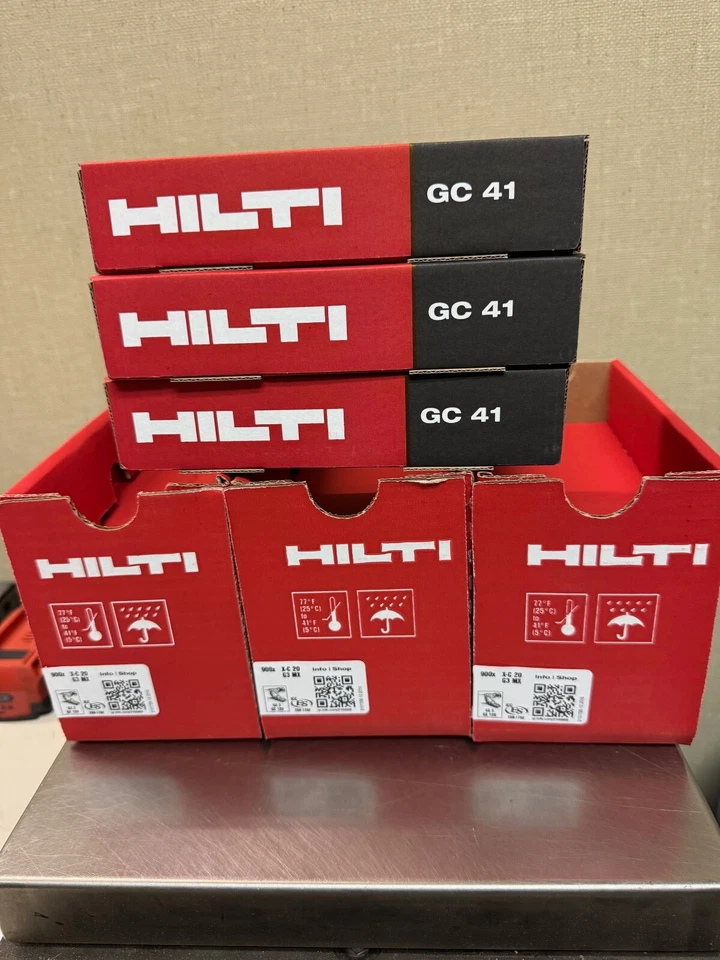 Hilti 3/4 GX-3 Pins with GC-41 Fuel Cell 2700 pins & 3 fuel cells NIB Free ship - Image 1 of 1