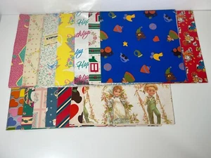 Vintage Wrapping Paper Gift Wrap Lot 15 - Picture 1 of 15
