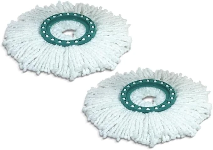 Leifheit 52095 Set da 2 ricambi lavapavimenti per Clean Twist Disc Mop Active