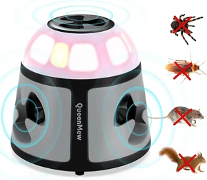 Ultrasuoni per Topi 360° Interni Repellente per Topi Con Luce a LED Plug in Elet - Foto 1 di 12