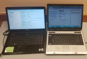 Lot of 2 Toshiba Satellite A105 Intel /Inspiron 1545 C2D 2GB RAM 0GB HDD PARTS  - Picture 1 of 12