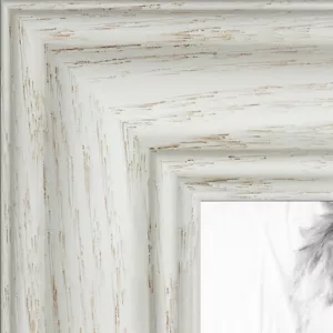 ArtToFrames Custom Picture Poster Frame Off White on Ash 1.25" Wide Wood - Picture 1 of 7