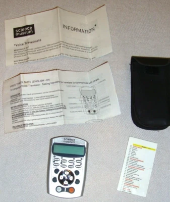 SCIENCE MUSEUM VOICE TRAVEL MATE 12 LANGUAGE PHRASE TRANSLATOR WITH SOUND - Image 1 of 4