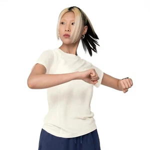 allbirds Women's Natural Run Short Sleeve Tee Shirt Natural White Size XXL - Picture 1 of 6