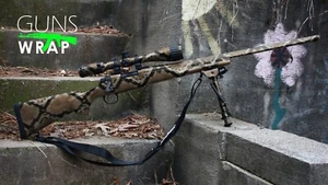Camo Guns Wrap Skins Premium Vinyl Aufkleber matt Gewehr vorgeschnitten SCHLANGE-8 - Bild 1 von 5