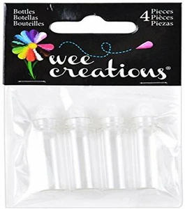 Wee Creations 4 -Piece Wishing Bottles, Clear - Picture 1 of 1